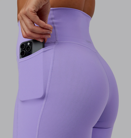 Elixir Ultra High-Rise 6" Short Pockets (Violet Ray)