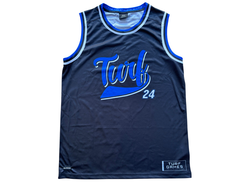 Basketball Tank (Black / Blue)