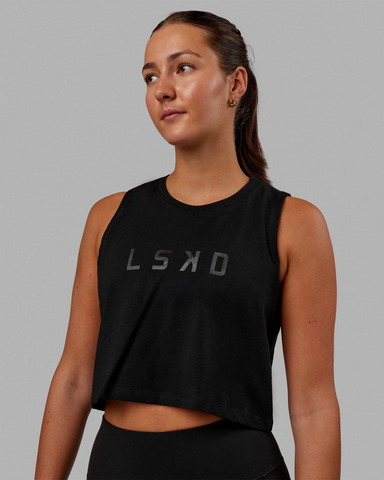 Agile FLXCotton Tank (Black-Black)