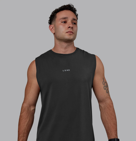 Base FLXCotton Tank (Pirate Black)