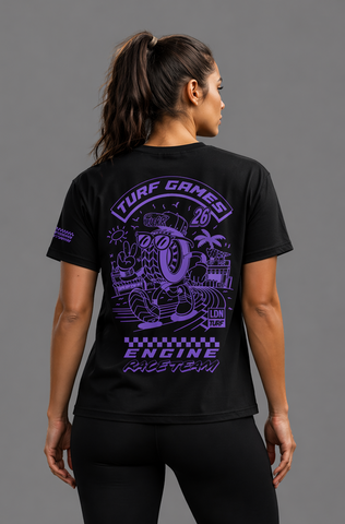 Engine Tee (Black / Purple)