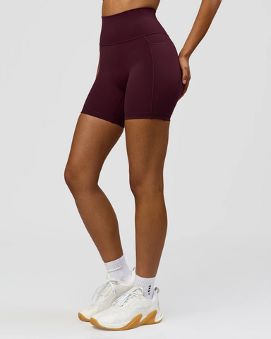 Fusion Ultra High-Rise 6" Short Pockets (Cherry Lacquer)