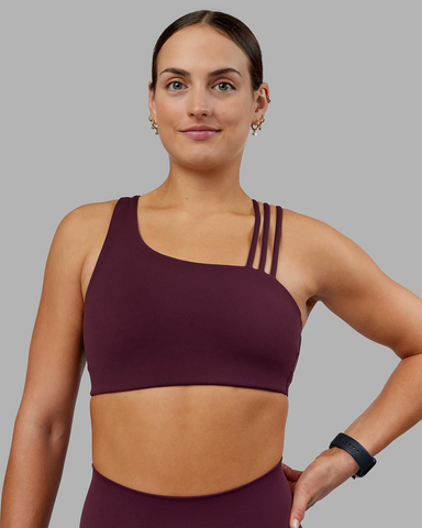 Galvanise Sports Bra (Cherry Lacquer)