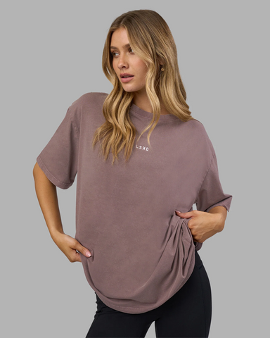 Go-To FLXCotton Oversized Tee (Peppercorn Washed)