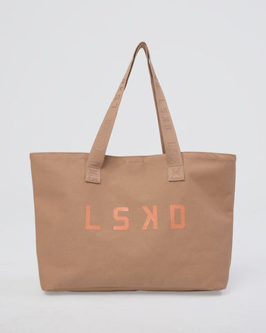 Hold It All Canvas Tote (Warm Smoke)