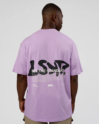 Standard Issue FLXCotton Oversized Tee (Pale Lilac-Black)