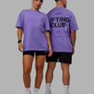 Lifting Club FLXCotton Tee (Dahlia Purple - Black)
