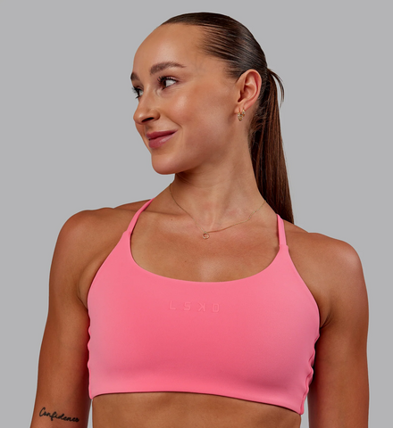 Twist Sports Bra (Pink Lemonade)