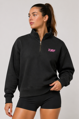 Training Club 1/4 Zip Sweater (Faded Black)