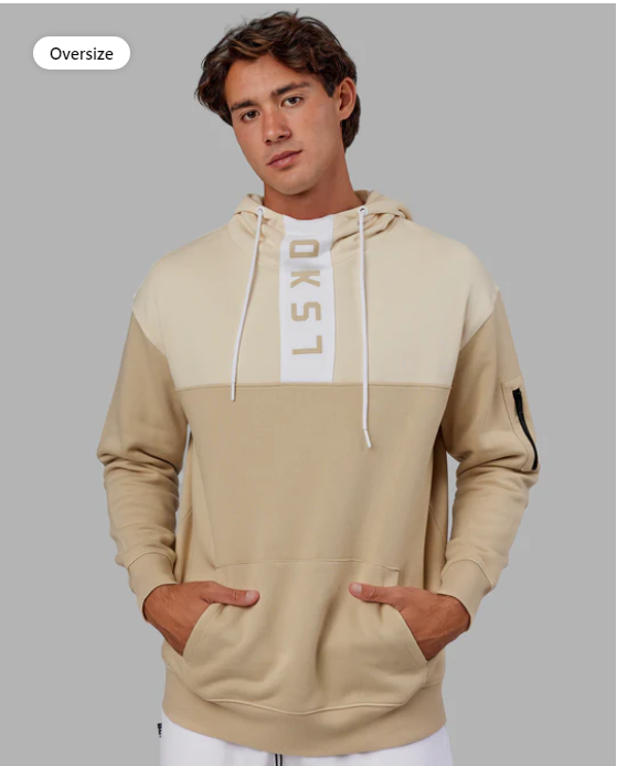 Khaki top hoodie mens