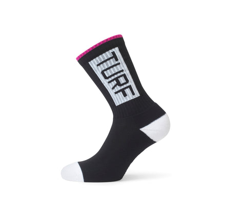 TURF Socks (Black & Pink)