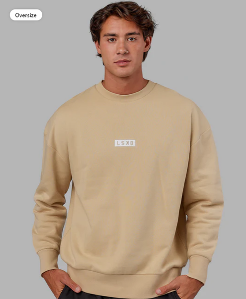 Cornerstone Sweater Oversize (Pale Khaki) - 2XS